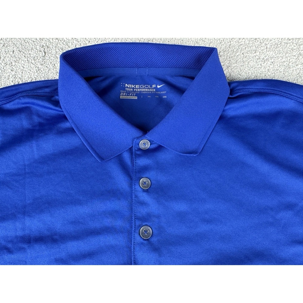 Nike Golf Tour Performance Big Mens Polo Shirt XXL ~ Blue Adult 2XL